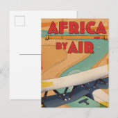 Africa By Airのポスター インビテーションポストカード (正面/裏面)
