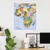 AFRICA CIA MAP  1993 ポスター (ホームオフィス)