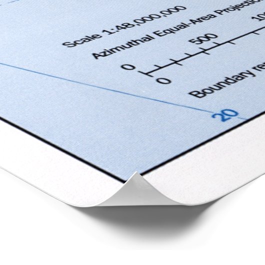 AFRICA CIA MAP  1993 ポスター (角)