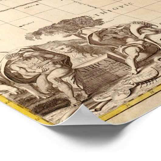 Africa circa 1725 ポスター (角)