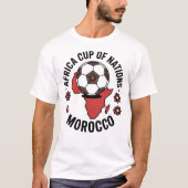 Africa Cup of Nations 2025 Morocco Football T-Shir Tシャツ (正面)