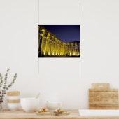 Africa, Egypt, Luxor. Sun court of Amenhotep ポスター (キッチン)