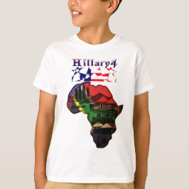 Africa Hillary USA for President together Tシャツ