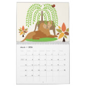 Africa Illustrations Calendar カレンダー (3月 2026)