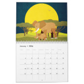 Africa Illustrations Calendar カレンダー (1月 2026)