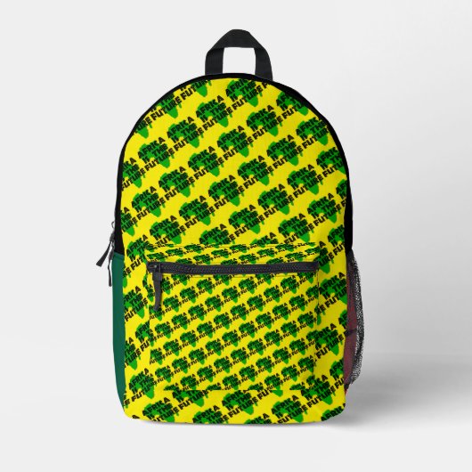 AFRICA IS THE FUTURE プリントバックパック (正面)