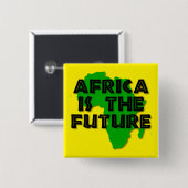 AFRICA IS THE FUTURE 缶バッジ (正面&裏面)