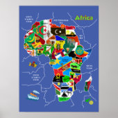 Africa Map ポスター (正面)