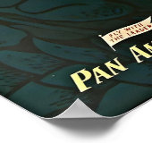 Africa Map Art African Print Pan Am Travel Poster ポスター (角)