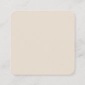 Africa Map Decorative Tribal Elements Pattern スクエア名刺 (裏面)