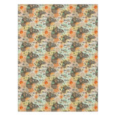 Africa Map Decorative Tribal Elements Pattern テーブルクロス (正面)