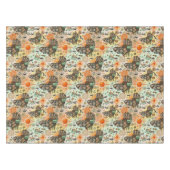 Africa Map Decorative Tribal Elements Pattern テーブルクロス (正面(横))