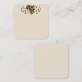 Africa Map Decorative Tribal Elements Pattern ノートカード (正面/裏面)