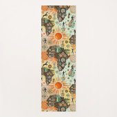 Africa Map Decorative Tribal Elements Pattern ヨガマット (正面)