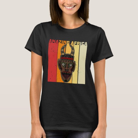 Africa Mask African Afro History Reggae Melanin  1 Tシャツ (正面)