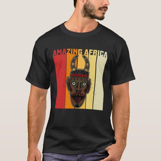 Africa Mask African Afro History Reggae Melanin  1 Tシャツ (正面)