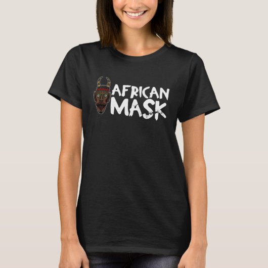 Africa Mask African Afro History Reggae Melanin  1 Tシャツ (正面)