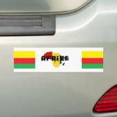 africa rasta バンパーステッカー (車上)