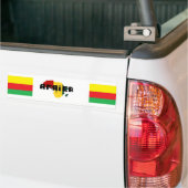 africa rasta バンパーステッカー (トラック上)