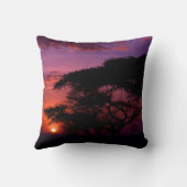 AFRICA: Serengeti Sunset装飾枕 クッション (裏面)
