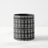 Africa_TicTacToe_Black_Coffee Mug マグカップ (中央)
