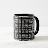 Africa_TicTacToe_Black_Coffee Mug マグカップ (正面右)