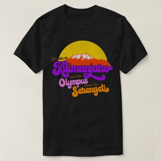 AFRICA Toto Lyrics As South Kilimanjaro Tシャツ (デザイン正面)