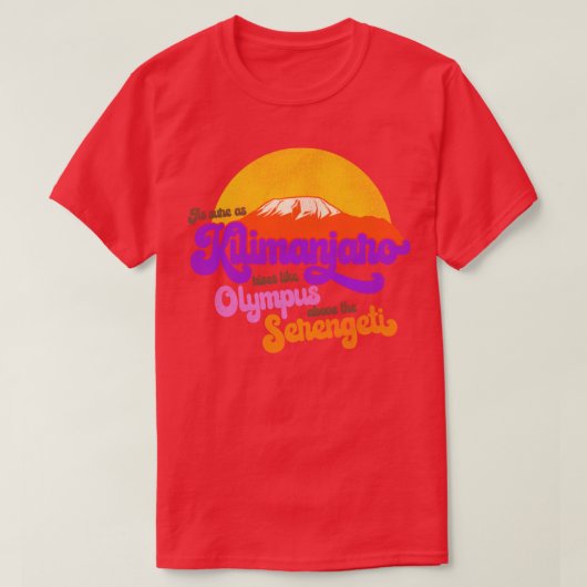AFRICA Toto Lyrics As South Kilimanjaro Tシャツ (デザイン正面)
