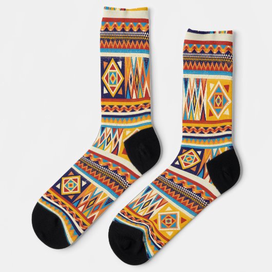 Africa United Afro African Wax Print Afri Socks  ソックス (左)