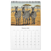 Africa Wildlife Calendar 2026 / African Animals カレンダー (1月 2026)