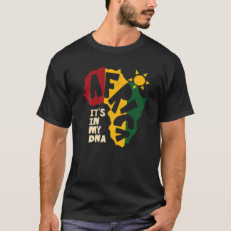 Africa with sun It's in my DNA Tシャツ