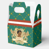 African 王室の Prince Green|Red Thank You フェイバーボックス (オープン)