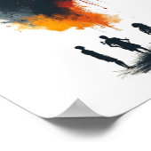 african abstract art ポスター (角)