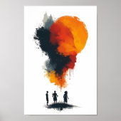 african abstract art ポスター (正面)