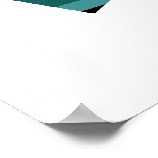 african abstract modern portrait afro art poster ポスター (角)