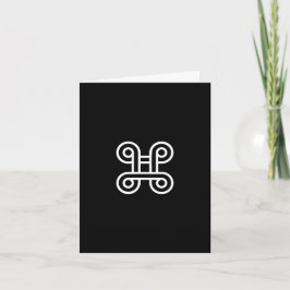 African Adinkra（調整）ノートカ空白のード ノートカード
