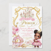 African Afro Princess Four-ever a princess 招待状 (正面)