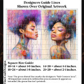 African American Afro Hair Women EX8 Decoupage 薄葉紙