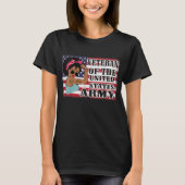 African American Army Veteran Female Tシャツ (正面)