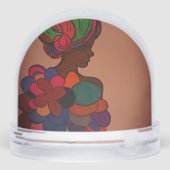 African American Art Snow Globe  (裏面)