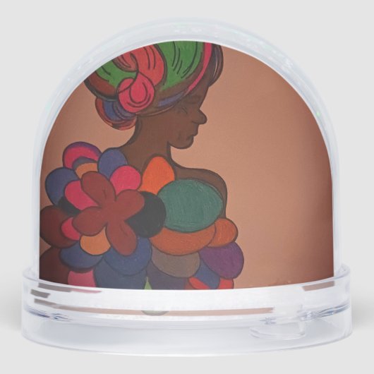African American Art Snow Globe  (裏面)
