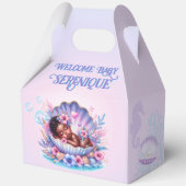 African American Baby Girl Seashell フェイバーボックス (正面)