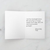 African American Ballerina Christmas Greeting Card カード (内部)