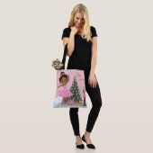 African American Ballerina Christmas Tote Bag トートバッグ (モデル)