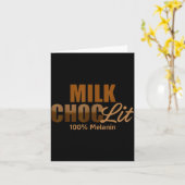 African American Black Afro Women Milk Choc-lit 10 カード (黄色い花)