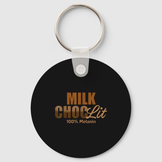 African American Black Afro Women Milk Choc-lit 10 キーホルダー (正面)