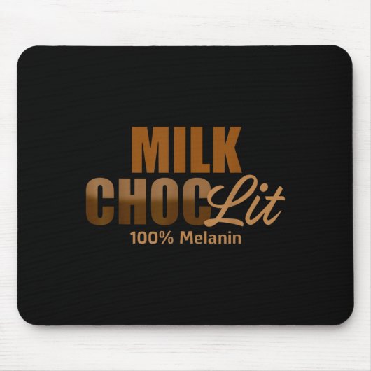 African American Black Afro Women Milk Choc-lit 10 マウスパッド (正面)
