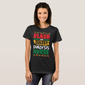 African American Black & Classy Dialysis Nurse Bla Tシャツ (正面フル)