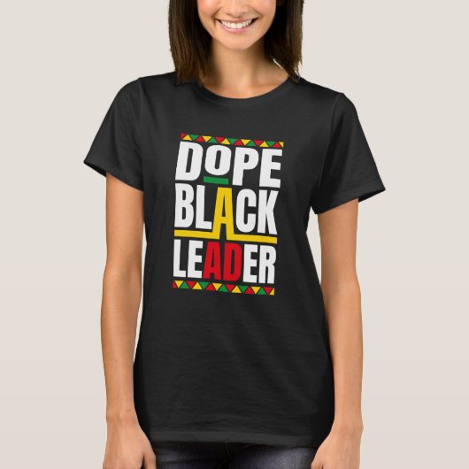African American Black History Month Black Leaders Tシャツ (正面)