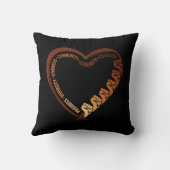 African American Black History Month Valentine クッション (裏面)